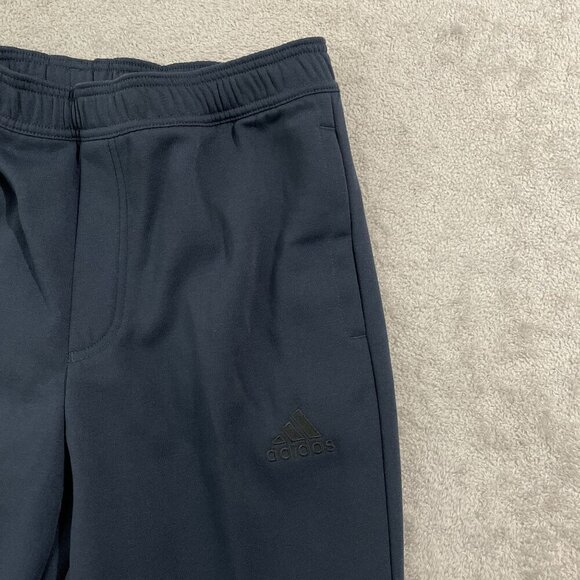 NEW Adidas Mens L Tapered Fit Jogger Sweatpants Navy Blue - Picture 9 of 10